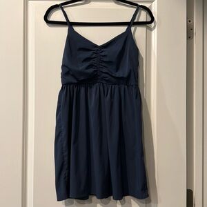 Roxy Spaghetti Strap Dress (Navy Blue)